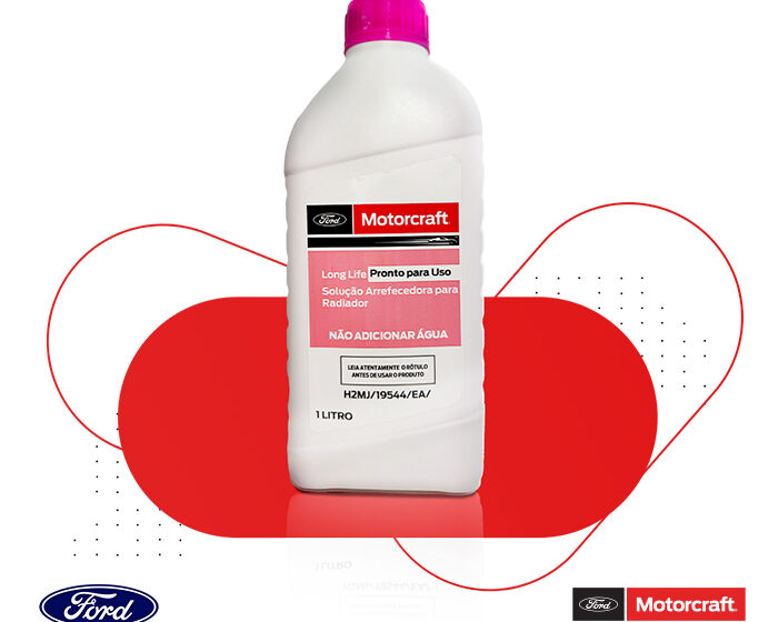  Novo Fluido de Arrefecimento Orgânico Rosa Motorcraft®